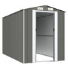 Garden Shed Light Grey 192x357x223 cm Galvanised Steel