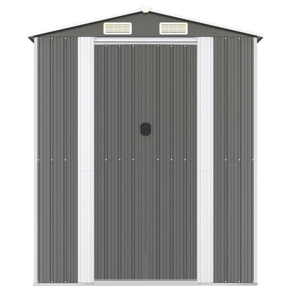 Garden Shed Light Grey 192x938x223 cm Galvanised Steel