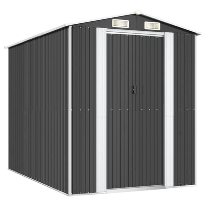 Garden Shed Anthracite 192x274x223 cm Galvanised Steel