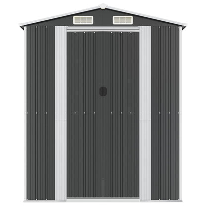 Garden Shed Anthracite 192x440x223 cm Galvanised Steel