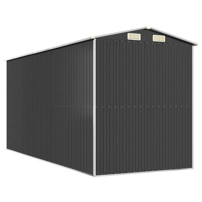 Garden Shed Anthracite 192x440x223 cm Galvanised Steel