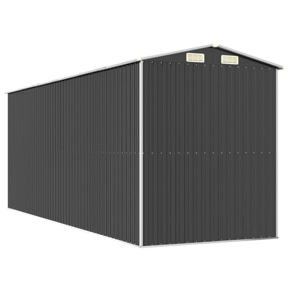 Garden Shed Anthracite 192x523x223 cm Galvanised Steel