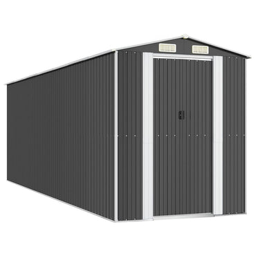 Garden Shed Anthracite 192x606x223 cm Galvanised Steel