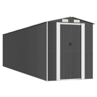 Garden Shed Anthracite 192x772x223 cm Galvanised Steel