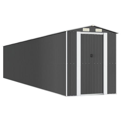 Garden Shed Anthracite 192x1021x223 cm Galvanised Steel