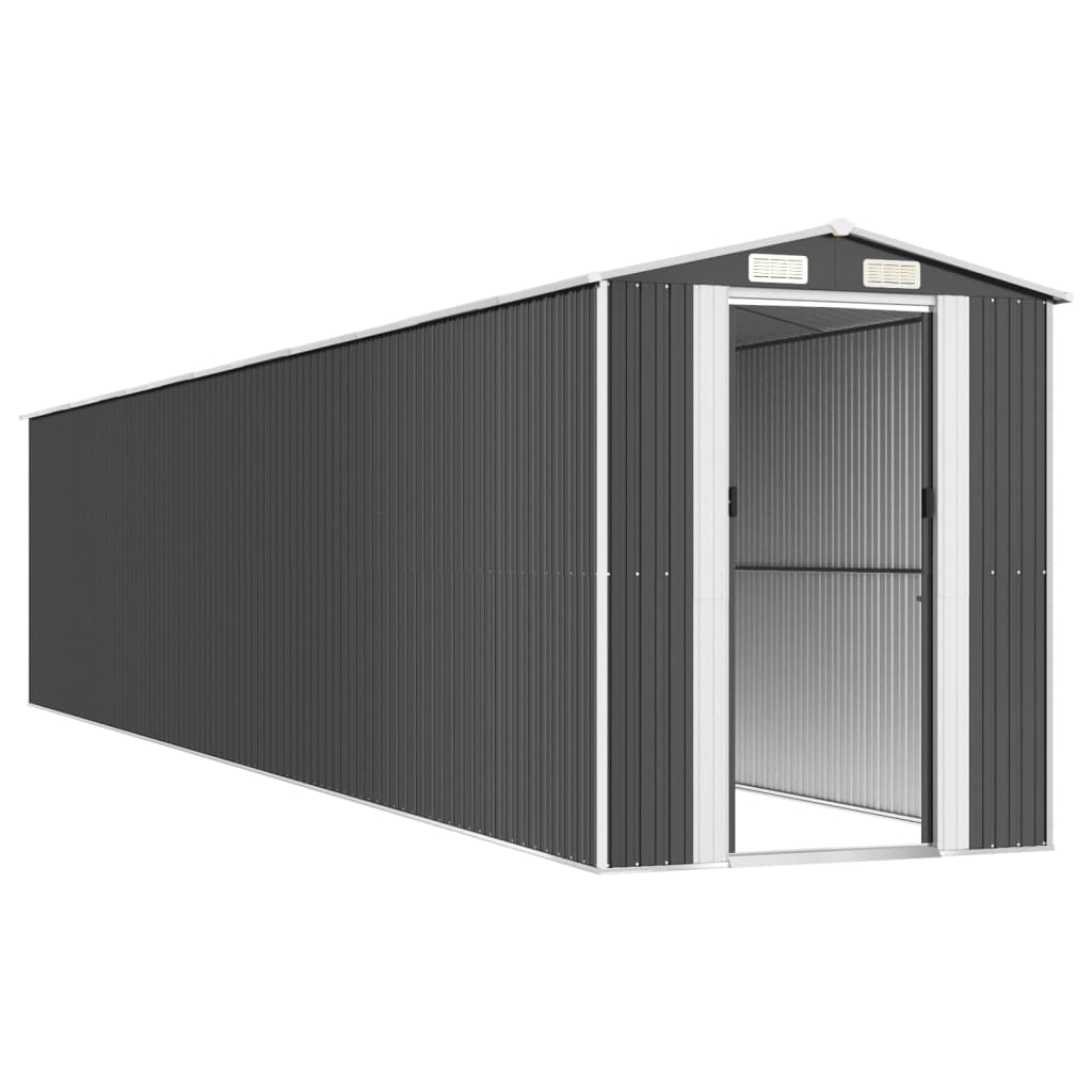 Garden Shed Anthracite 192x1021x223 cm Galvanised Steel