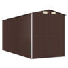Garden Shed Dark Brown 192x440x223 cm Galvanised Steel