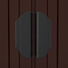 Garden Shed Dark Brown 192x440x223 cm Galvanised Steel