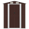 Garden Shed Dark Brown 192x1021x223 cm Galvanised Steel
