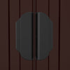Garden Shed Dark Brown 192x1021x223 cm Galvanised Steel