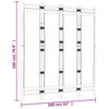 Folding 4-Panel Room Divider 160 cm Bamboo and Canvas