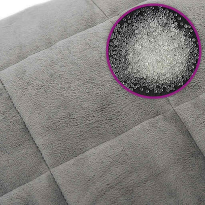 Weighted Blanket Grey 200x200 cm 9 kg Fabric