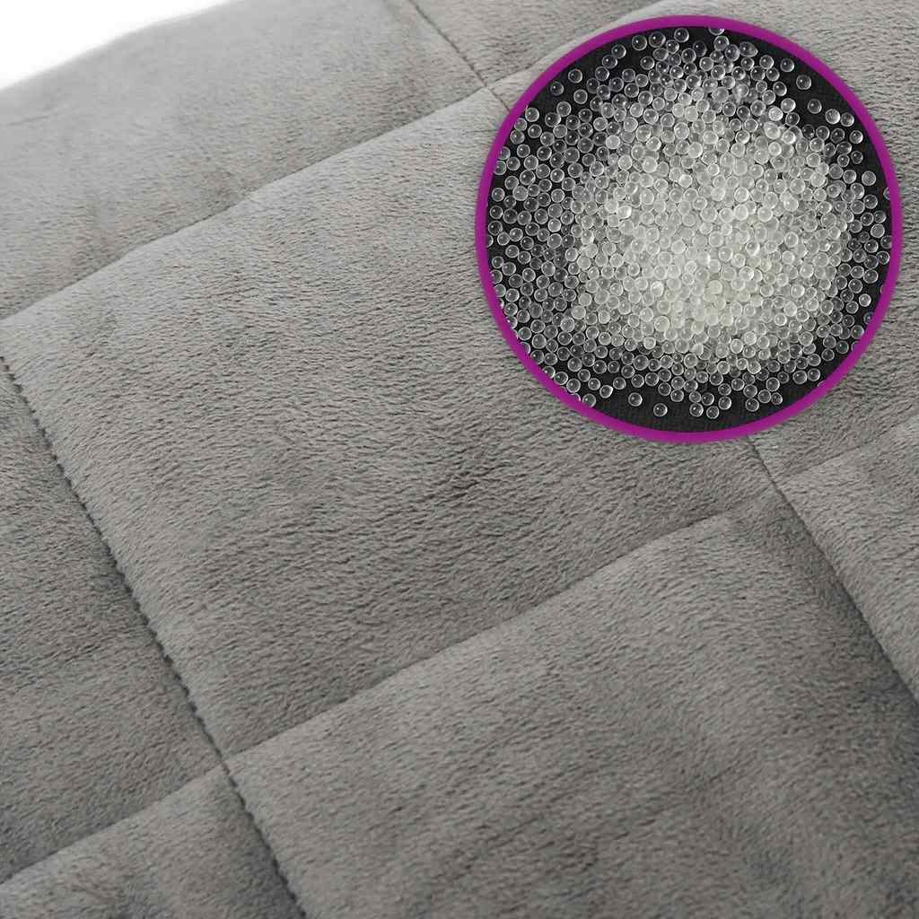 Weighted Blanket Grey 220x235 cm King 11 kg Fabric