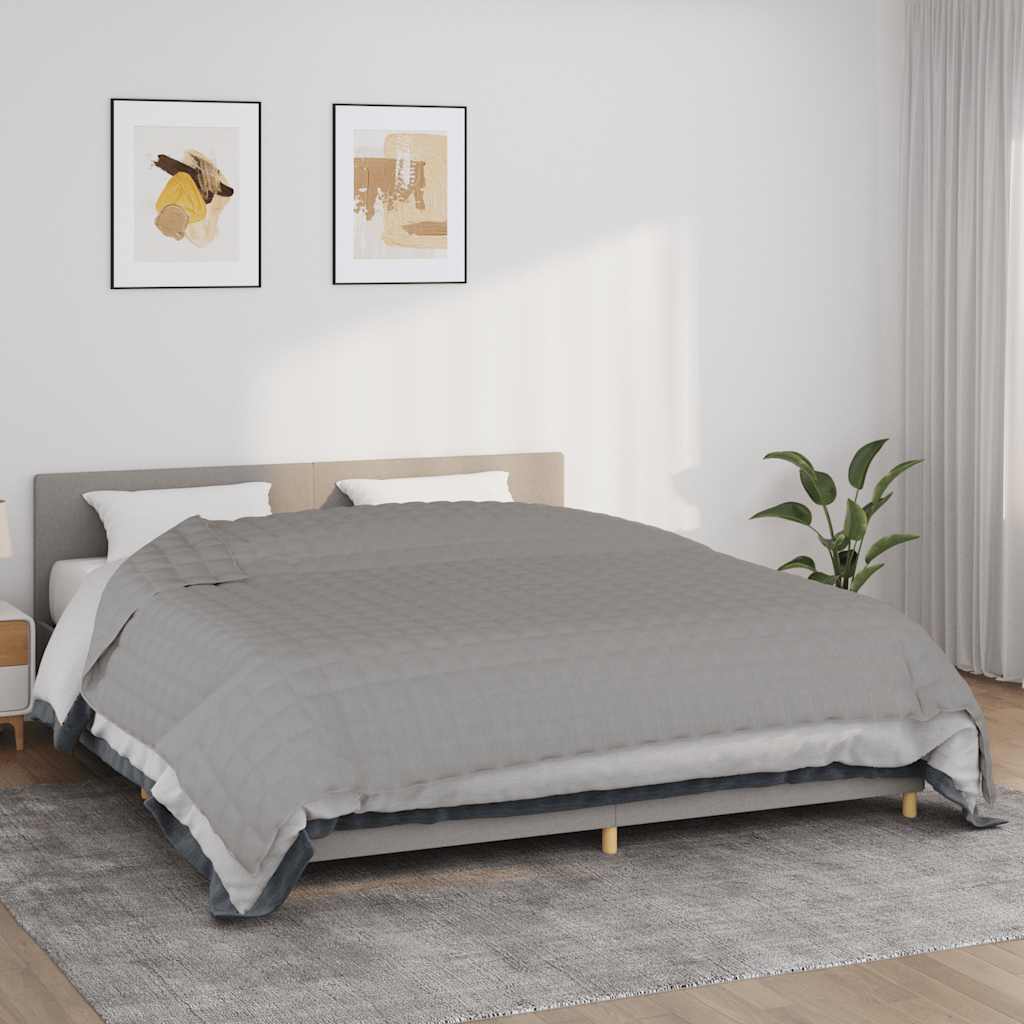 Weighted Blanket Grey 220x260 cm 15 kg Fabric