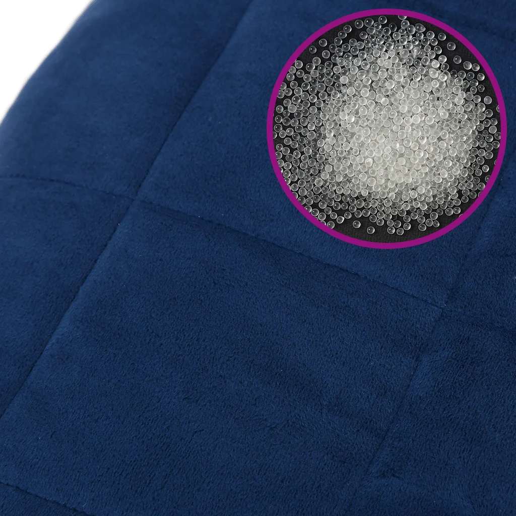 Weighted Blanket Blue 220x235 cm King 11 kg Fabric