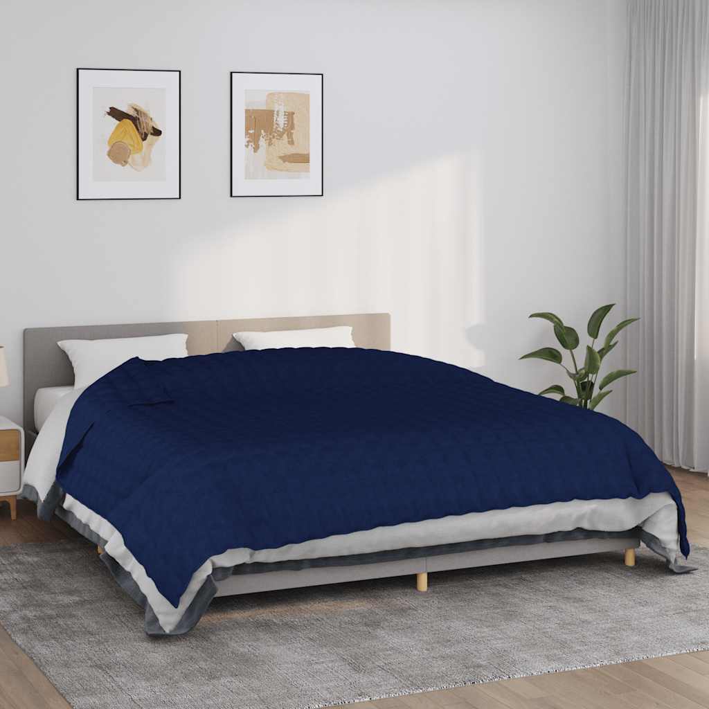 Weighted Blanket Blue 235x290 cm 11 kg Fabric
