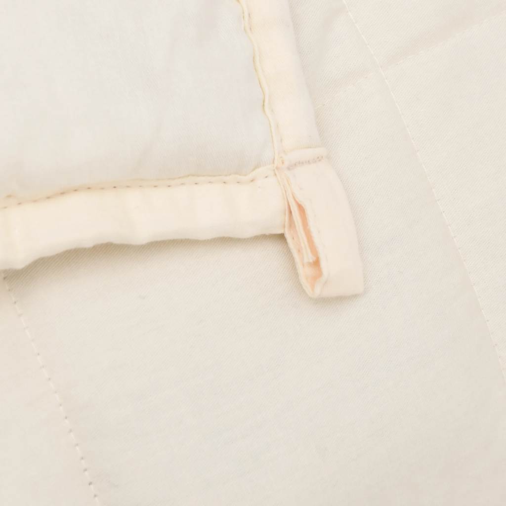 Weighted Blanket Light Cream 120x180 cm 5 kg Fabric