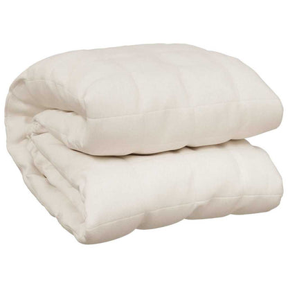Weighted Blanket Light Cream 120x180 cm 9 kg Fabric