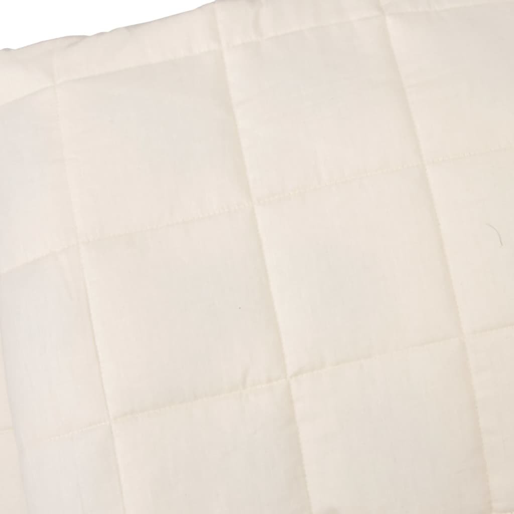 Weighted Blanket Light Cream 138x200 cm Single 6 kg Fabric