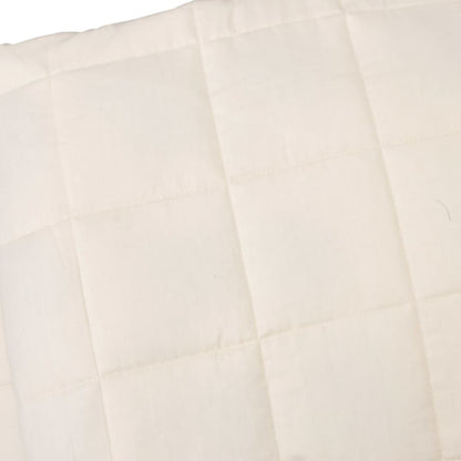 Weighted Blanket Light Cream 138x200 cm Single 6 kg Fabric