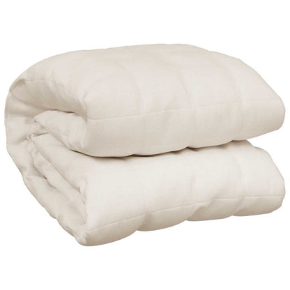 Weighted Blanket Light Cream 138x200 cm Single 10 kg Fabric