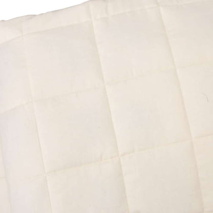 Weighted Blanket Light Cream 138x200 cm Single 10 kg Fabric