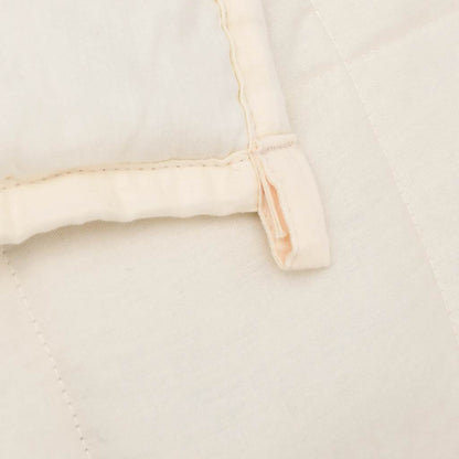 Weighted Blanket Light Cream 138x200 cm Single 10 kg Fabric