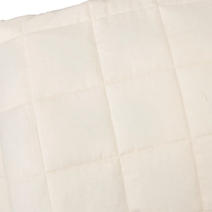 Weighted Blanket Light Cream 150x200 cm 11 kg Fabric