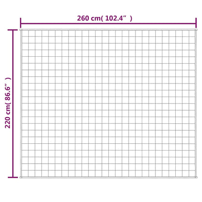 Weighted Blanket Light Cream 220x260 cm 11 kg Fabric