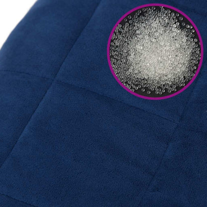 Weighted Blanket Blue 220x235 cm King 11 kg Fabric