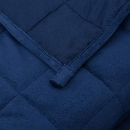Weighted Blanket Blue 220x235 cm King 15 kg Fabric