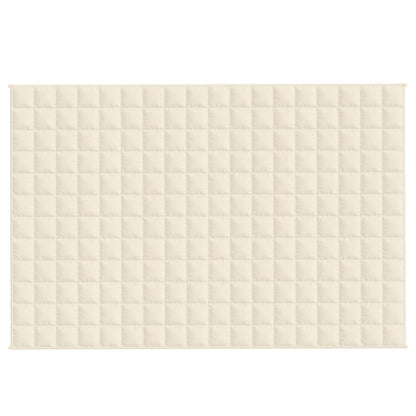 Weighted Blanket Light Cream 120x180 cm 5 kg Fabric