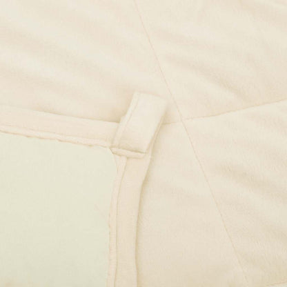 Weighted Blanket Light Cream 120x180 cm 9 kg Fabric