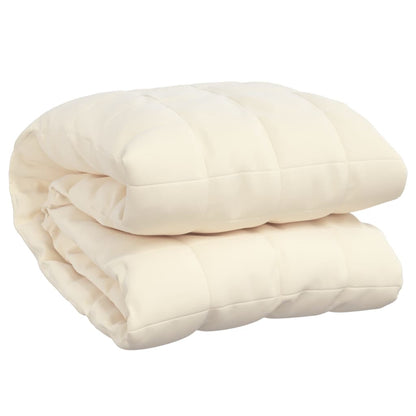 Weighted Blanket Light Cream 138x200 cm Single 6 kg Fabric