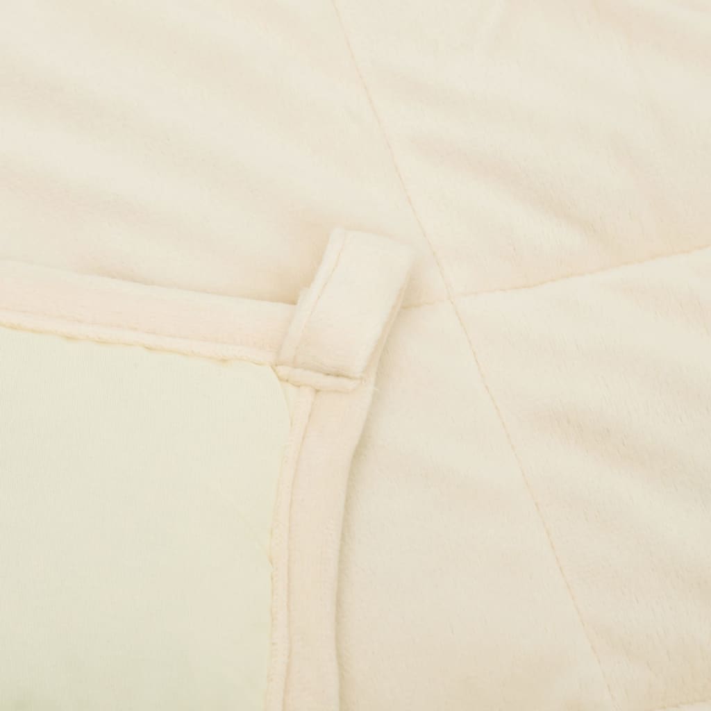 Weighted Blanket Light Cream 138x200 cm Single 6 kg Fabric