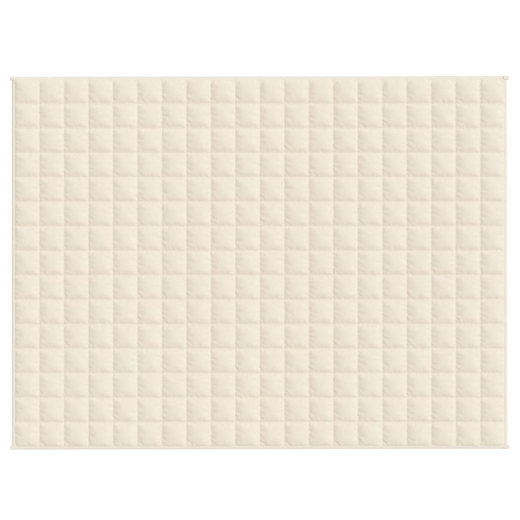 Weighted Blanket Light Cream 150x200 cm 7 kg Fabric