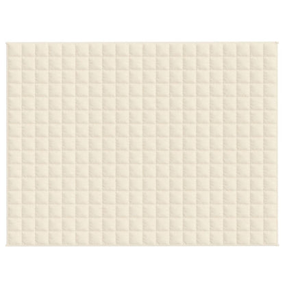 Weighted Blanket Light Cream 150x200 cm 7 kg Fabric