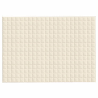 Weighted Blanket Light Cream 155x220 cm 11 kg Fabric