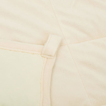 Weighted Blanket Light Cream 220x235 cm King 15 kg Fabric