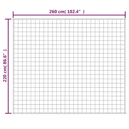 Weighted Blanket Light Cream 220x260 cm 15 kg Fabric