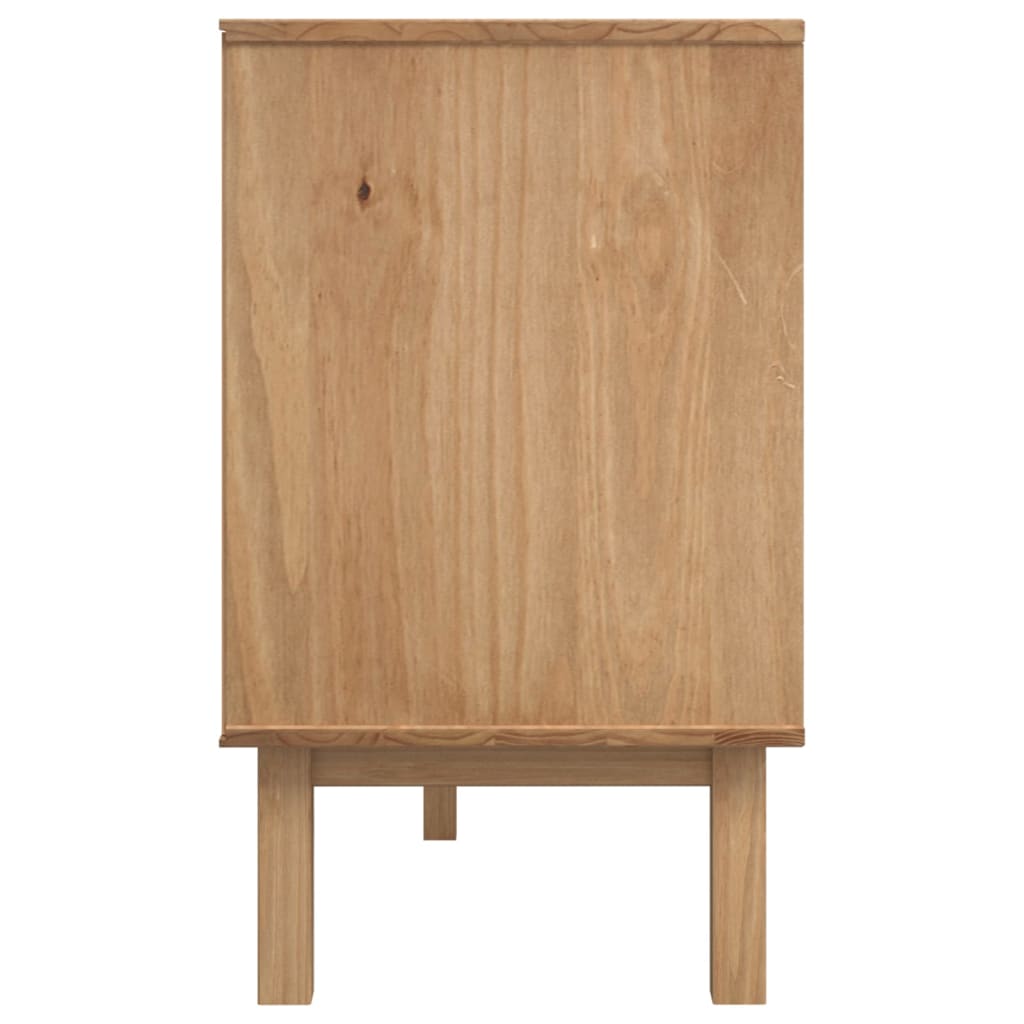 Sideboard OTTA Brown and White 114x43x73.5 cm Solid Wood Pine
