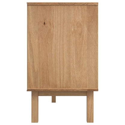 Sideboard OTTA Brown and White 114x43x73.5 cm Solid Wood Pine