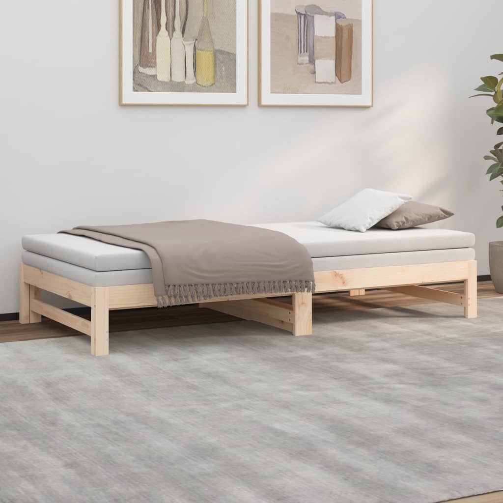 Day Bed | Natural Pine | Solid pinewood | Double