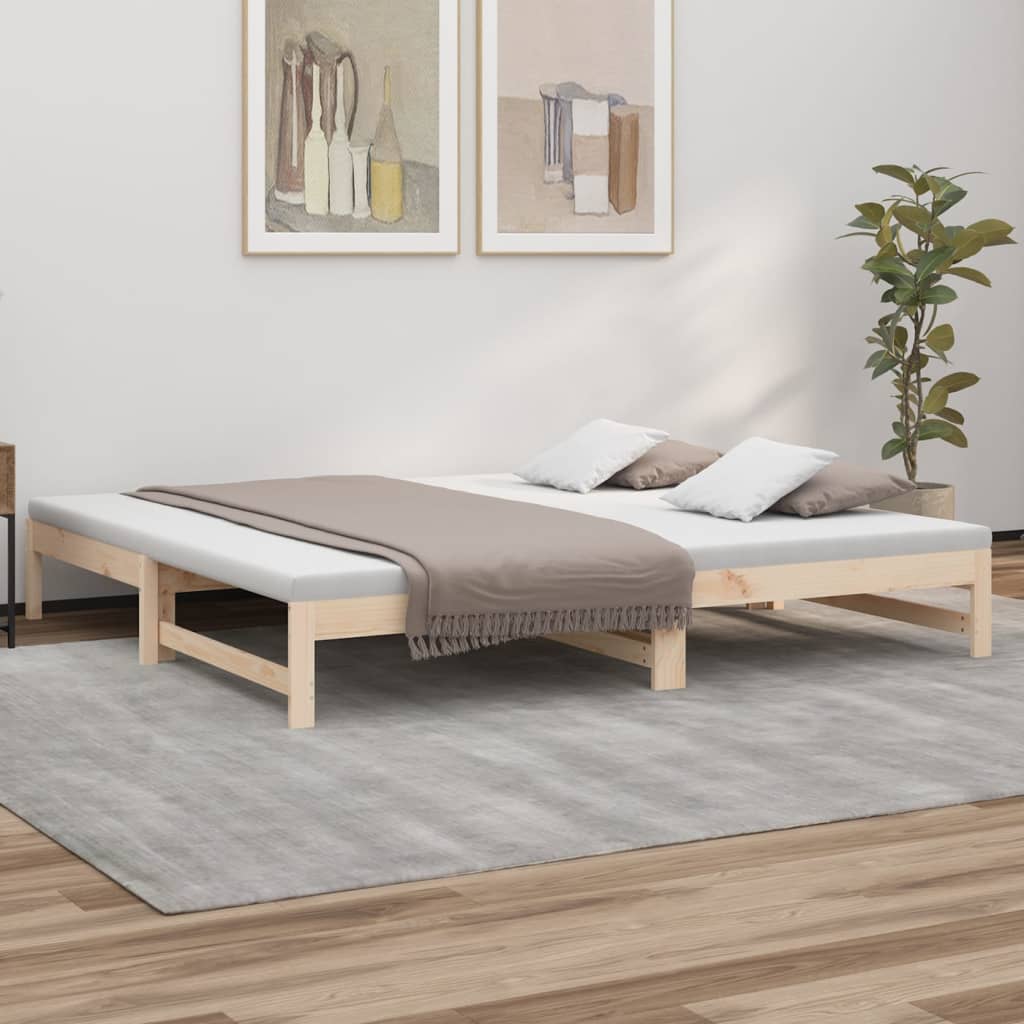 Day Bed | Natural Pine | Solid pinewood | Double