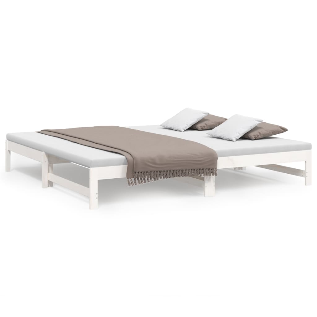 Day Bed | White | Solid pinewood | Double