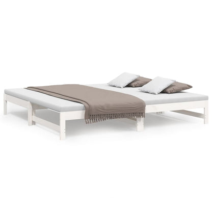 Day Bed | White | Solid pinewood | Double