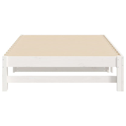 Day Bed | White | Solid pinewood | Double
