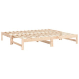 Pull-out Day Bed 2x(90x190) cm Solid Wood Pine