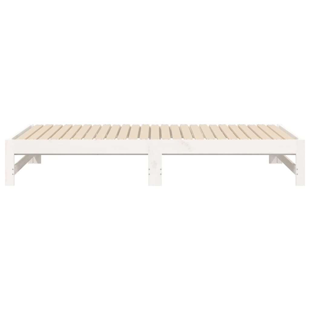 Day Bed | White | Solid pinewood | 2x | Extendable | Day Bed