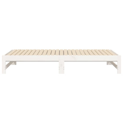 Day Bed | White | Solid pinewood | 2x | Extendable | Day Bed